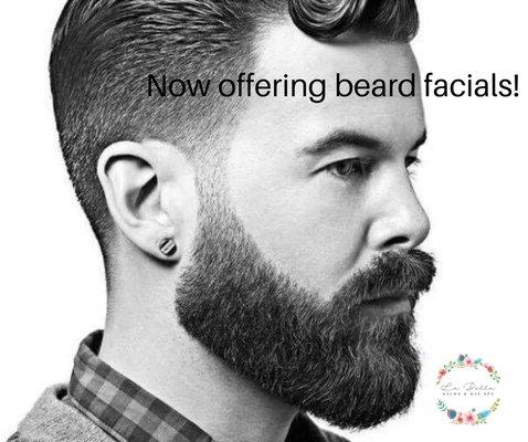 Amazing facial for men with facial hair! Deep cleansing, extractions and high frequency beard comb. Only $50