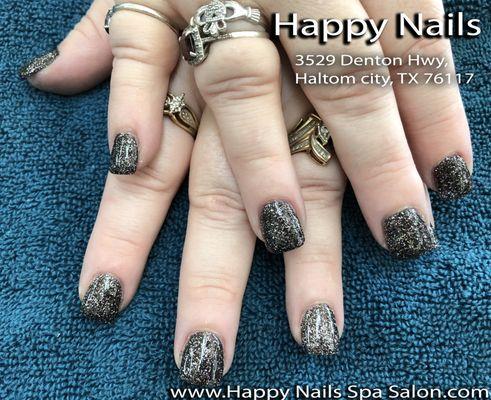 Dipping Powder Nails. Happy Nails Salon. 3529 A Denton Hwy, Haltom City 76117