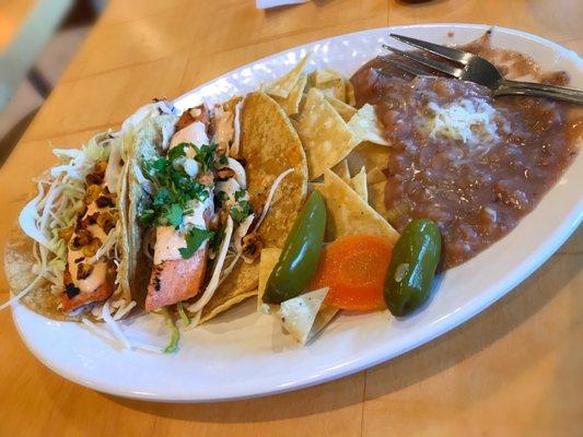 Salmon tacos