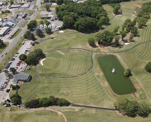 Repaving cart paths at The Pines golf course in Millbrook.