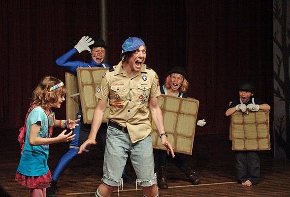 The Waffle People in action! Still from Summer 2011 intergenerational rock musical.