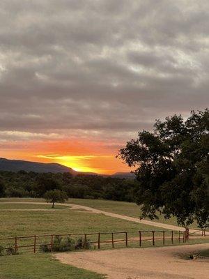 Sunrise this morning from Mountain View Guest House. A great place for a staycation.