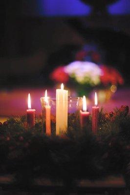 Christmas by Candlelight, the Annual Christmas Eve Service, is a highlight for many in the community.