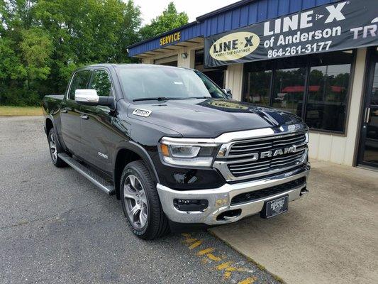 Another great "Truck Gear by Line-X" tonneau cover installed on the new 2019 Ram