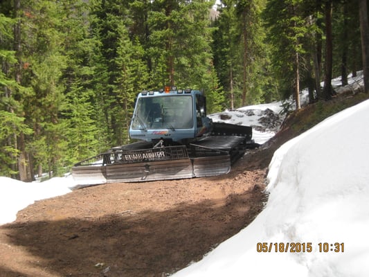 The Snow Cat to plow snowy roads!