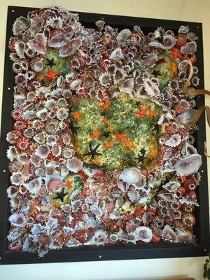 Great sea shell- glass art