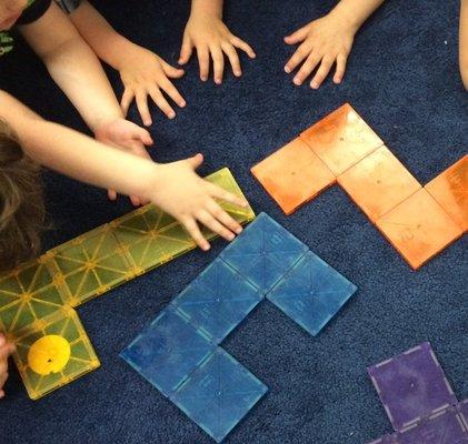 Exploring pentominoes with preschoolers.