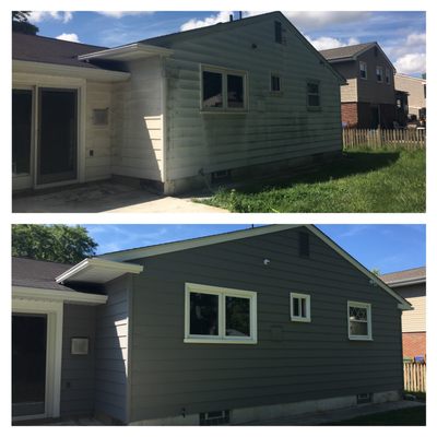 Complete Exterior Painting  Before & After