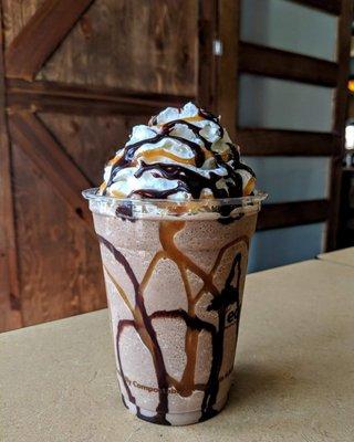 Chocolate & Caramel Frozen Mocha