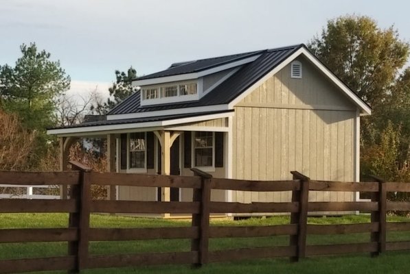 12 x 16 Cape Cod w/dormer and porch