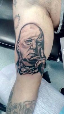 Portrait tattoo work by andy