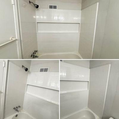 Bathtub wall surrounding replacement.