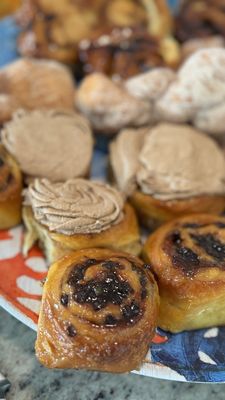 Chocolate swirl donut