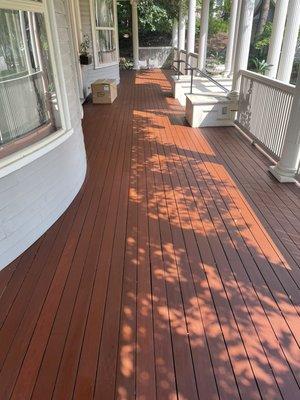 Deck refinishing