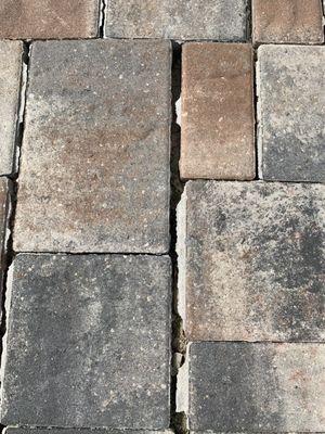 These pavers will not pass city inspection.