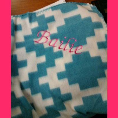 We can personalize that soft blanket you have!