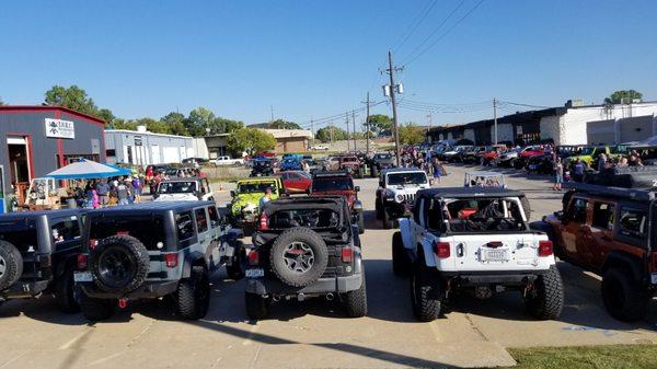 Outside during Jeep Show 2021