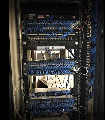 New server rack install done by RSPN.