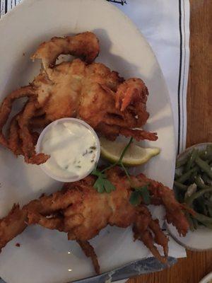 Fried Softshell Crabs so meaty and flavorful, best I've had in years!