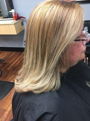 Blonde highlights