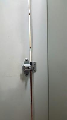 No lock on the bathroom door