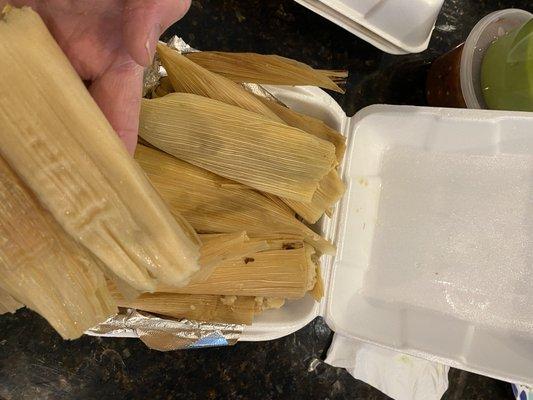 Chicken tamales