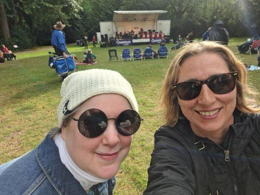 My wonderful new friend Heather J and I at Pfingst Animal Acres Park. June 26, 2024