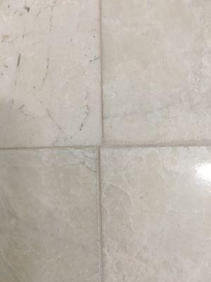 Terrible marble work. The lines are not straight.  Marble was cut incorrectly but he still installed.