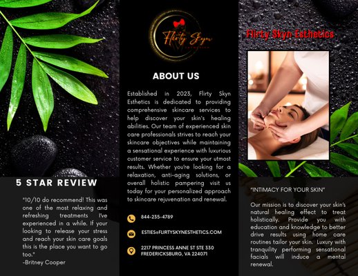 Flirty Skyn Esthetics Brochure