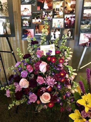 Flowers in visitation area