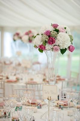 shabby chic elegant wedding centerpieces