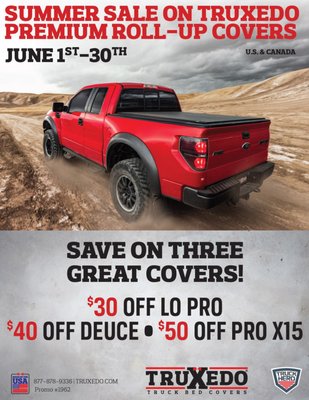 Along with this rebate, we're offering a special incentive for purchasing your cover through us!  Offer good June 1, 2018 - June 29, 2018.