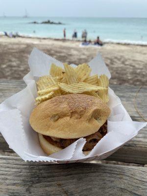 BBQ pork sandwich