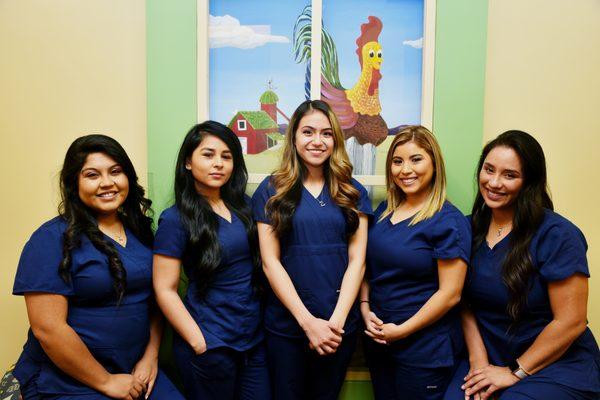 Our team that will take care of your child's growing teeth:)