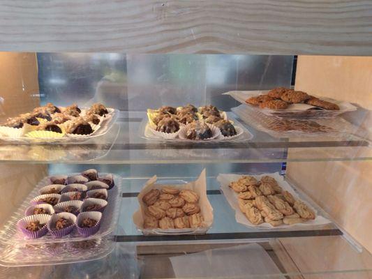 Fresh baked Scottish Shortbread Cookies, Italian Cookies , Mini German Chocolate Cakes and other delightful pastries