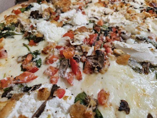 White pizza, create your own