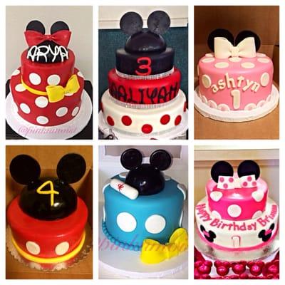 Mickey & Minnie Inspired Cakes