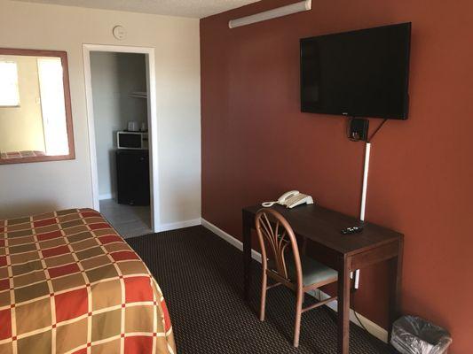 Newly remodeled rooms with huge flat screen tv and LED lighting!