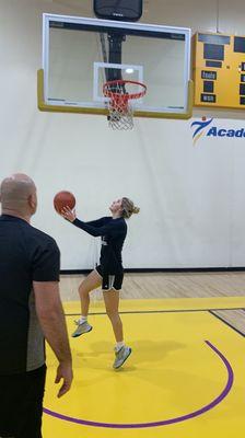 Girls and women basketball training