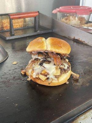 Portobello Mushroom burger