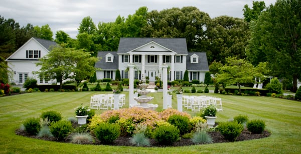 View of the main house from the front.