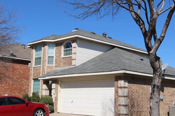 Roof replaced with Certainteed due to hail damage in the first week of March.