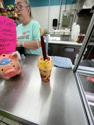 Mangonada regular. Esta no es demasiada pequeña.