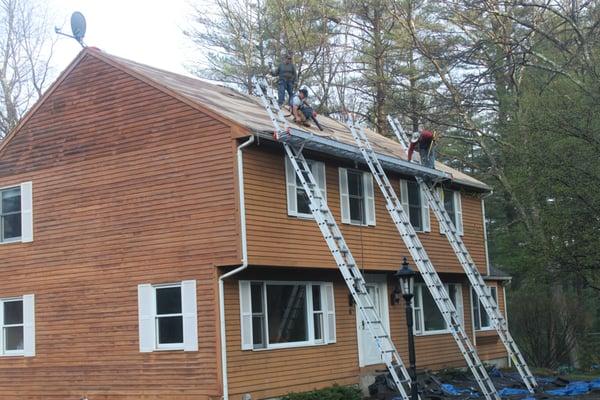 TCT Employees working on a residential project.