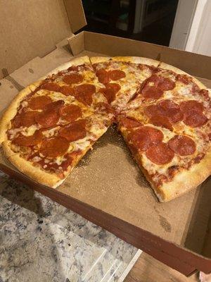 my pizza had a missing slice.