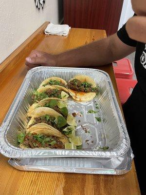 10 asada tacos