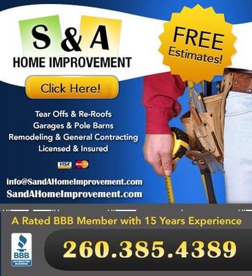 S & A Home Improvement Advertisement