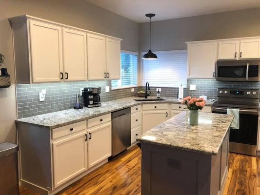 Another view of the completed kitchen