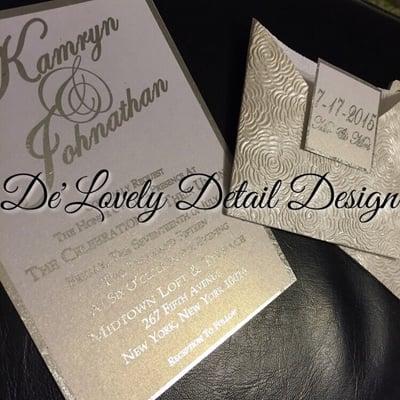 Embossed and Foiled Wedding Invitations