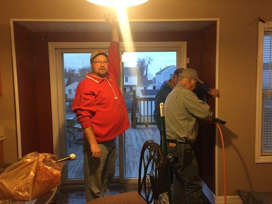 finishing up revamping a whole first floor, stairs and upper hallway.